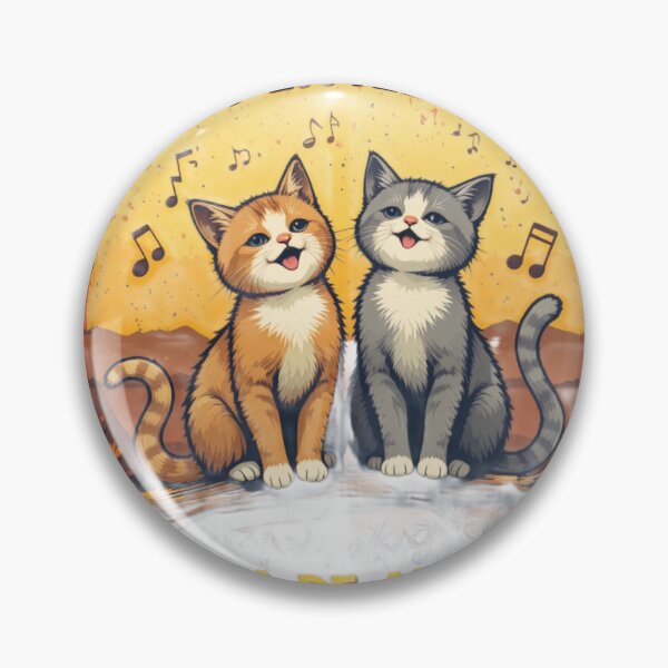 Item preview, Every Little Thing Gonna Be Alright Cute Cats Retro Vintage Sunset T-Shirt Design designed and sold by Amitabr14.