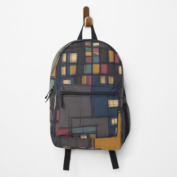 Item preview, Abstract Night City Geometry Art – Klee Inspired Modern Urban Print designed and sold by Tamas Das.