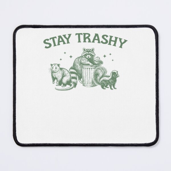 Item preview, Stay Trashy Raccoon Opossum And Skunk Garbage Gang designed and sold by krystalRomanart.
