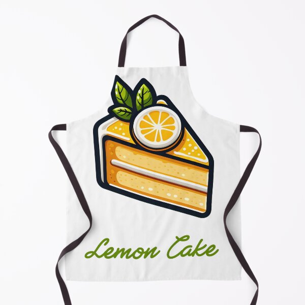 Item preview, Lemon Cake Slice – Fresh Citrus Dessert Illustration with “Lemon Cake” Typography designed and sold by BobaBunny76.