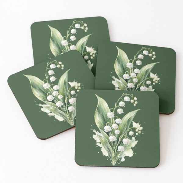 Item preview, Lily of the Valley, Mays birthday flower designed and sold by BeHappyGoLucky.