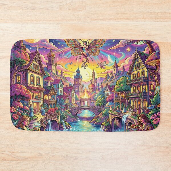 Item preview, A magical fantasy world full of luminous creatures, floating lights, and dreamlike cosmic energy. designed and sold by FotoworldEdel.