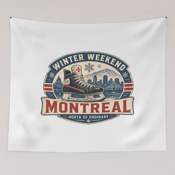 Item preview, Winter Weekend Montreal North Of Ordinary Ice Skate designed and sold by Fenay Designs.
