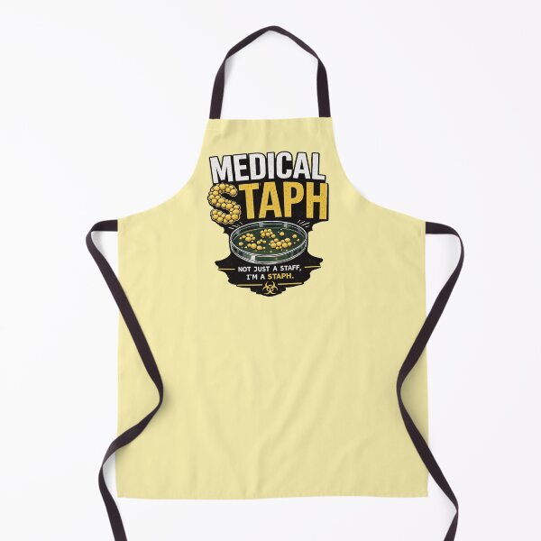 Item preview, Cute Medical Staph – Yellow Biohazard Microbe Cartoon Illustration designed and sold by Medico Design .