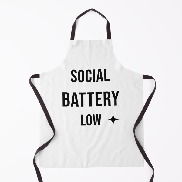 Item preview, Social Battery Low Minimalist Introvert Typography Quote designed and sold by SPC-STORE.