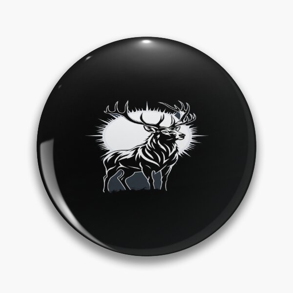 Item preview, Majestic Stag Silhouette with Radiant Moon | Bold Wildlife Art for Nature & Forest Lovers designed and sold by Bright Nest Studio.