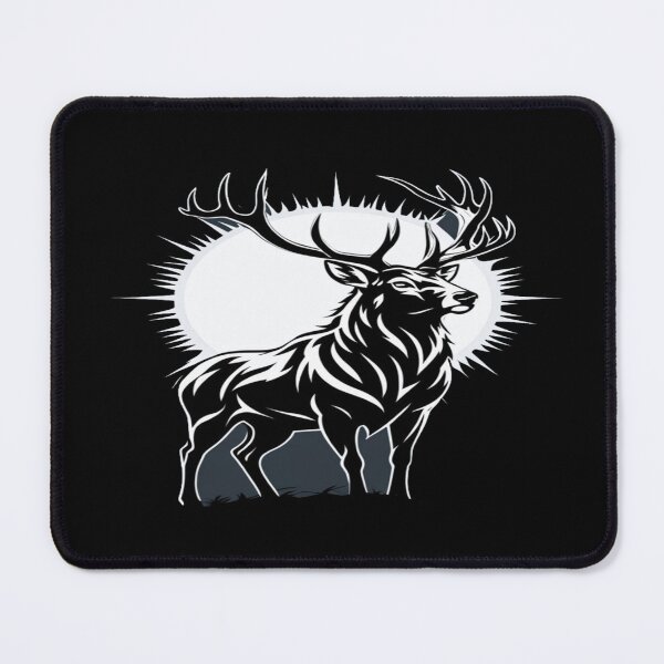 Item preview, Majestic Stag Silhouette with Radiant Moon | Bold Wildlife Art for Nature & Forest Lovers designed and sold by Bright Nest Studio.