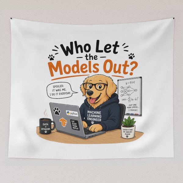 Item preview, Machine Learning Engineer designed and sold by Itai Doshin.