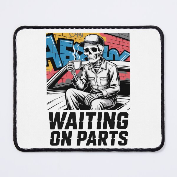 Item preview, Waiting On Parts — Skeleton Mechanic Coffee Shirt V44 designed and sold by DarylWelsh2024.