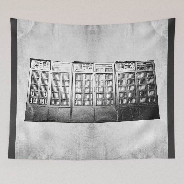 Item preview, 1970s Computer Mainframe Dark Retro Tech Art designed and sold by Ghoul Enterprises.