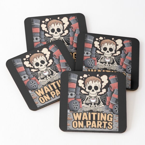 Item preview, Waiting On Parts — Skeleton Mechanic Coffee Shirt V45 designed and sold by DarylWelsh2024.