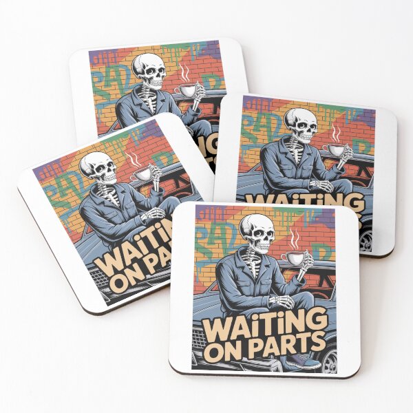 Item preview, Waiting On Parts — Skeleton Mechanic Coffee Shirt V46 designed and sold by DarylWelsh2024.