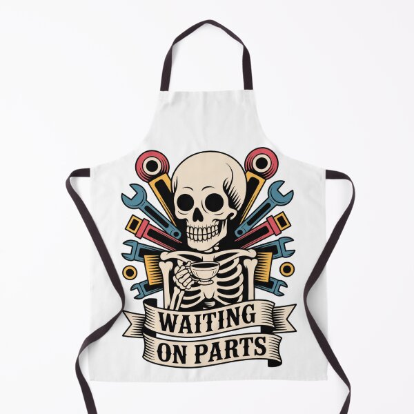 Item preview, Waiting On Parts — Skeleton Mechanic Coffee Shirt V47 designed and sold by DarylWelsh2024.