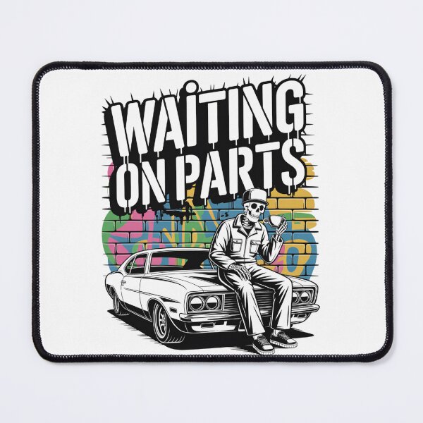 Item preview, Waiting On Parts — Skeleton Mechanic Coffee Shirt V49 designed and sold by DarylWelsh2024.