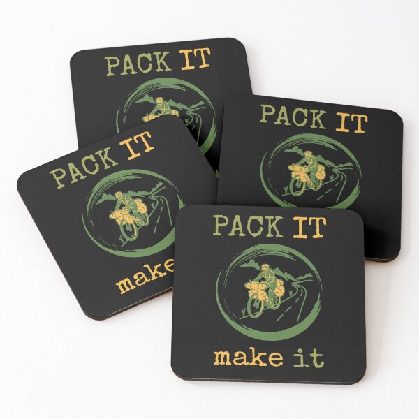 Item preview, Pack It Make It Bikepacking Journey Illustration designed and sold by Bajszon.