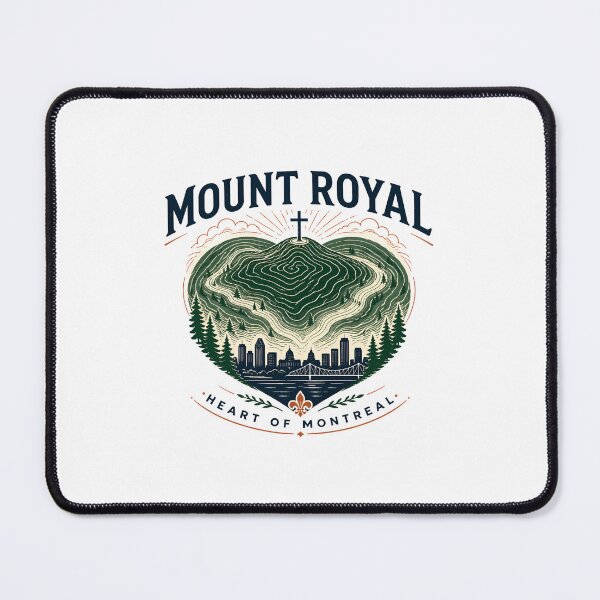 Item preview, Mount Royal Heart Of Montreal Topographic Art designed and sold by Fenay Designs.