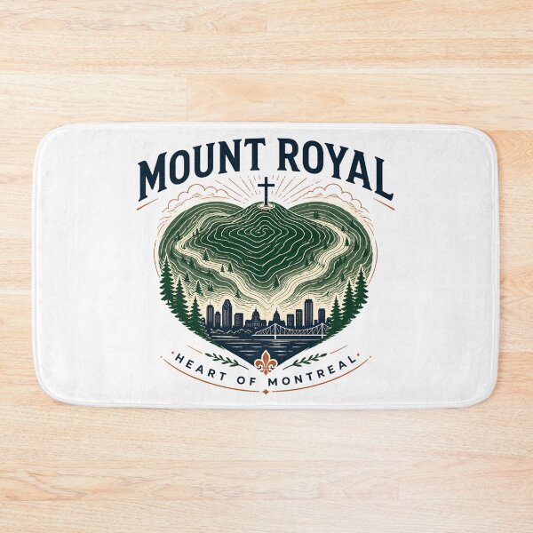 Item preview, Mount Royal Heart Of Montreal Topographic Art designed and sold by Fenay Designs.