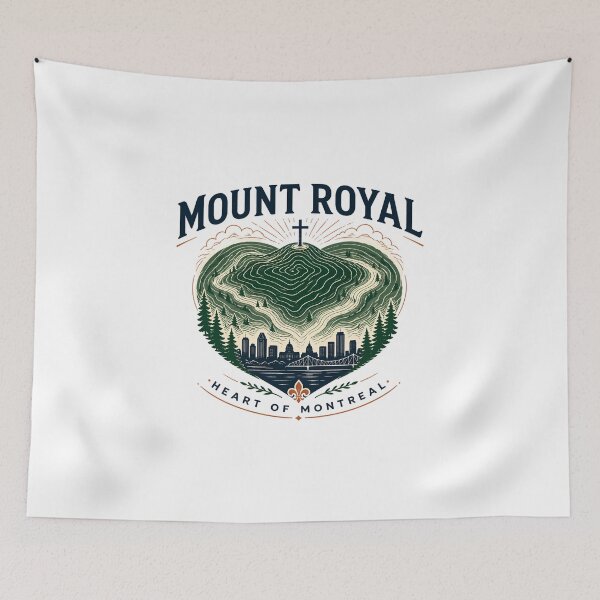 Item preview, Mount Royal Heart Of Montreal Topographic Art designed and sold by Fenay Designs.