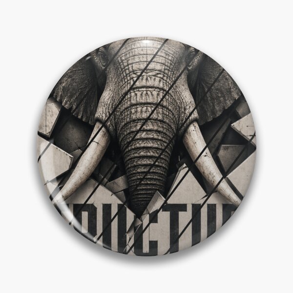 Item preview, Architect Creates Power Elephant Blueprint Tectonic Industrial Wall Art designed and sold by SavannaStrikes.