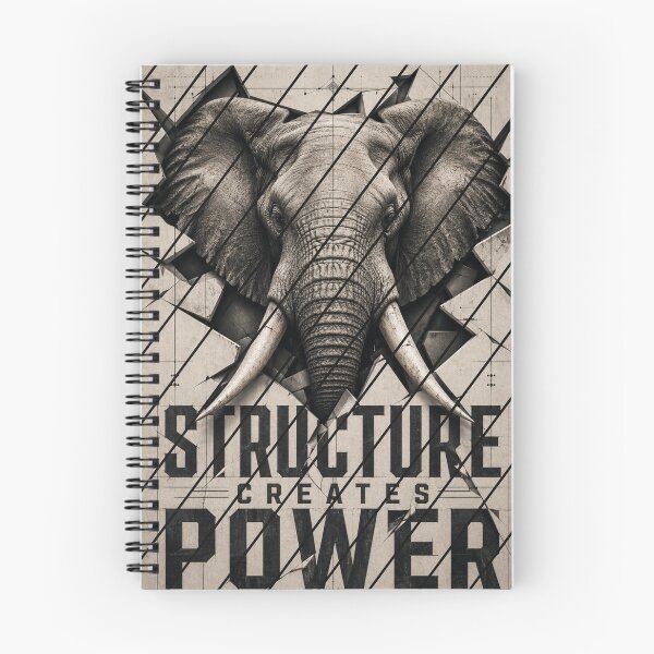 Item preview, Architect Creates Power Elephant Blueprint Tectonic Industrial Wall Art designed and sold by SavannaStrikes.