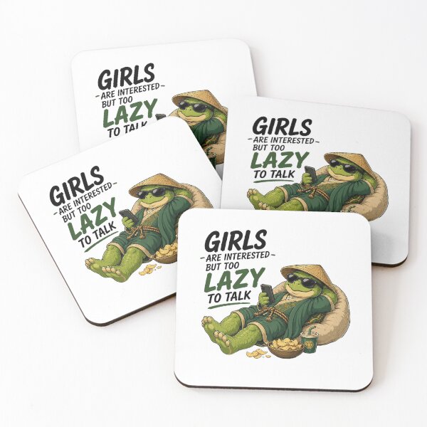 Item preview, girls are interested, but too lazy to talk tshirt designed and sold by Threadnovax.