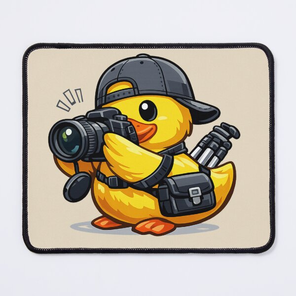 Item preview, Funny Cameraman Rubber Duck Cartoon Photographer Duck designed and sold by BROHLine Studio.