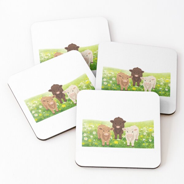 Item preview, Calves in a meadow designed and sold by PeterPunkt.