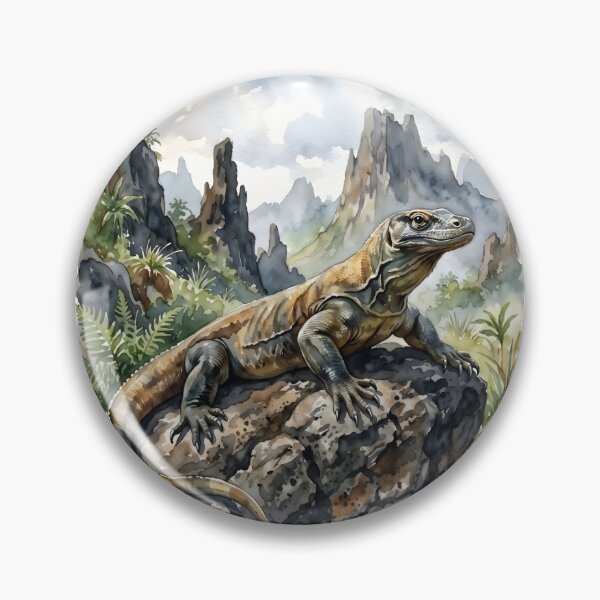 Item preview, Komodo Dragon Varanus Komodoensis Indonesian Island Reptile designed and sold by RubisLeaf.