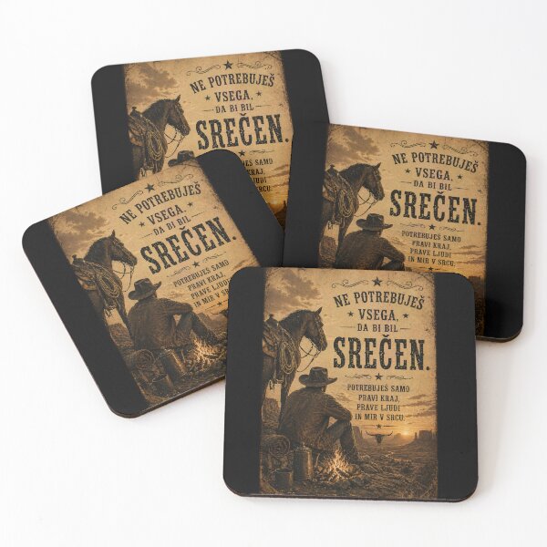 Item preview, You Don’t Need Everything to Be Happy – Vintage Cowboy Western Art designed and sold by  QuarterHorseArt by Just my Studio.