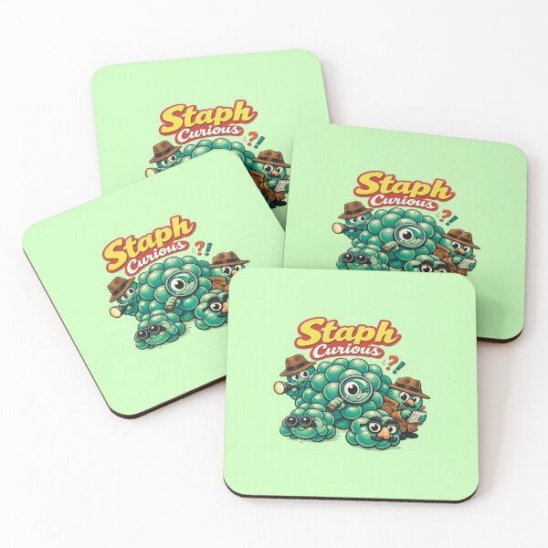 Item preview, Staph Curious – Funny Medical Microbiology Parody Design designed and sold by Medico Design .