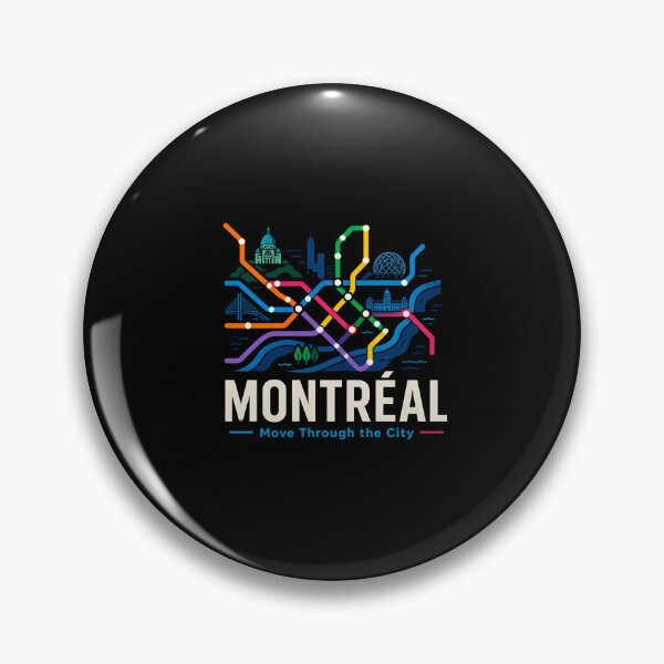 Item preview, Montreal Move Through The City Metro Map Art designed and sold by Fenay Designs.