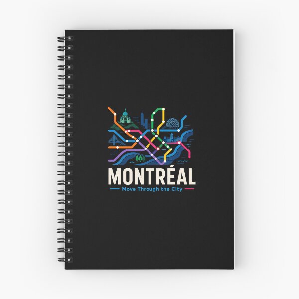 Item preview, Montreal Move Through The City Metro Map Art designed and sold by Fenay Designs.