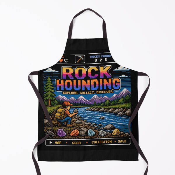Item preview, Retro Rockhounding (80s Pixel Game) designed and sold by allidoissh!ne.