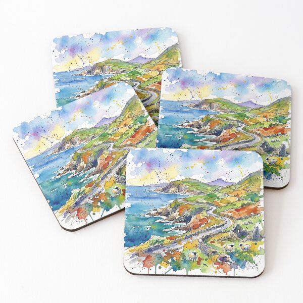 Item preview, Ring of Kerry Coastal Landscape Painting designed and sold by Printpix.