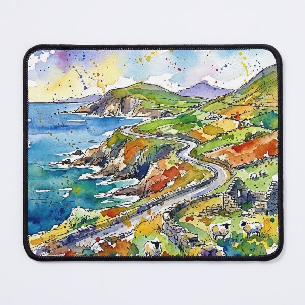 Item preview, Ring of Kerry Coastal Landscape Painting designed and sold by Printpix.