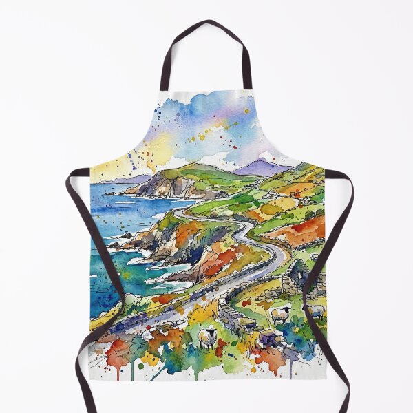 Item preview, Ring of Kerry Coastal Landscape Painting designed and sold by Printpix.