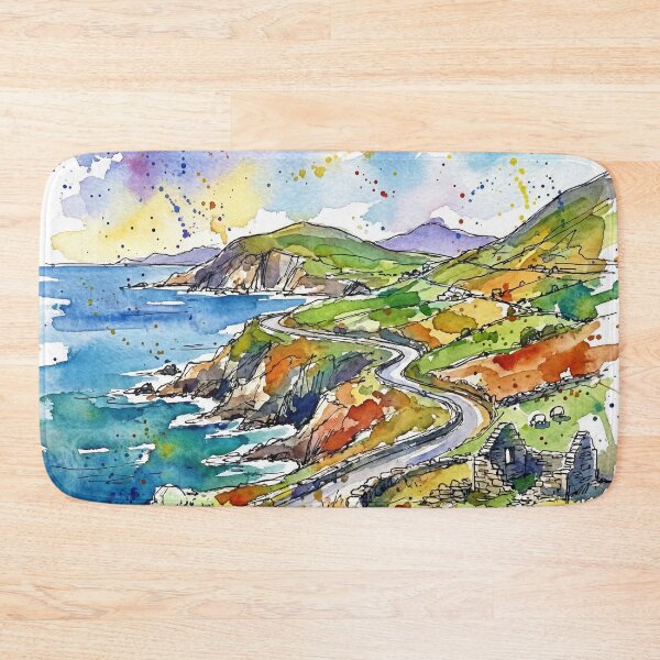 Item preview, Ring of Kerry Coastal Landscape Painting designed and sold by Printpix.