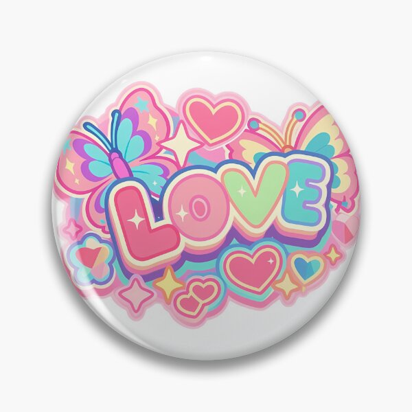 Item preview, Pastel Kawaii Love Butterfly and Hearts Aesthetic Sticker Design designed and sold by DesignArtist.ia.