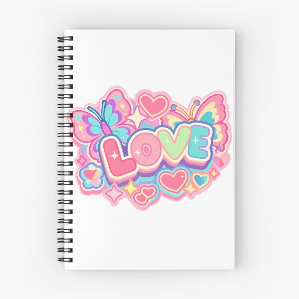 Item preview, Pastel Kawaii Love Butterfly and Hearts Aesthetic Sticker Design designed and sold by DesignArtist.ia.