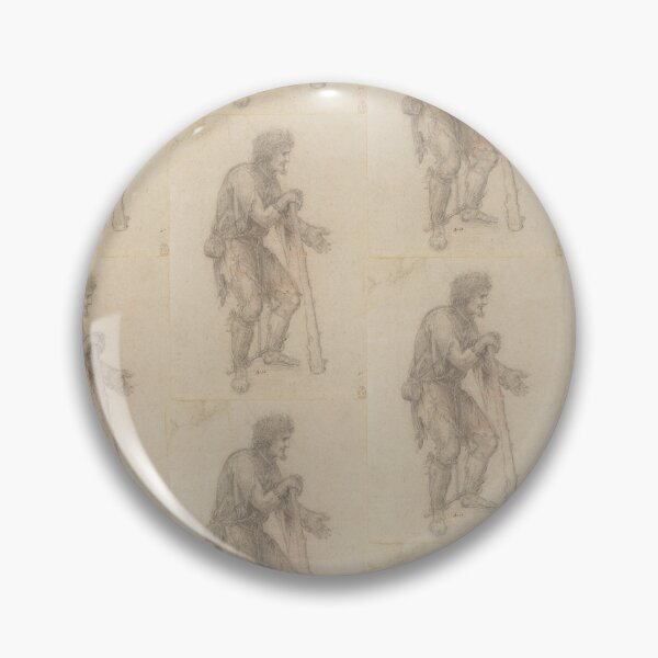 Item preview, Recto a Costume Study of a Prisoner by Leonardo da Vinci: Renaissance Figure Poster designed and sold by artofuniverse.