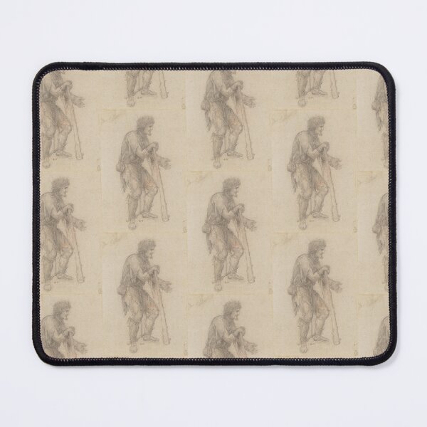 Item preview, Recto a Costume Study of a Prisoner by Leonardo da Vinci: Renaissance Figure Poster designed and sold by artofuniverse.
