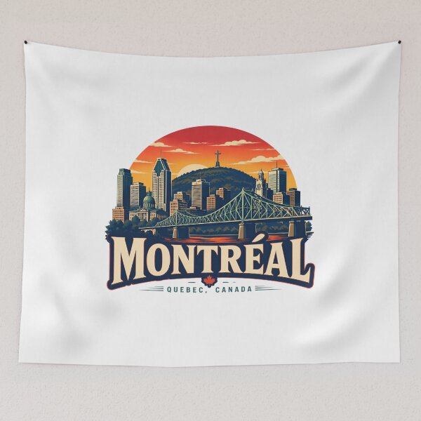 Item preview, Montreal Quebec Canada Jacques Cartier Bridge Skyline designed and sold by Fenay Designs.