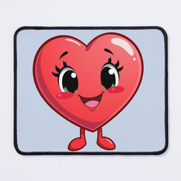 Item preview, Smiling pink heart designed and sold by Art70shop.