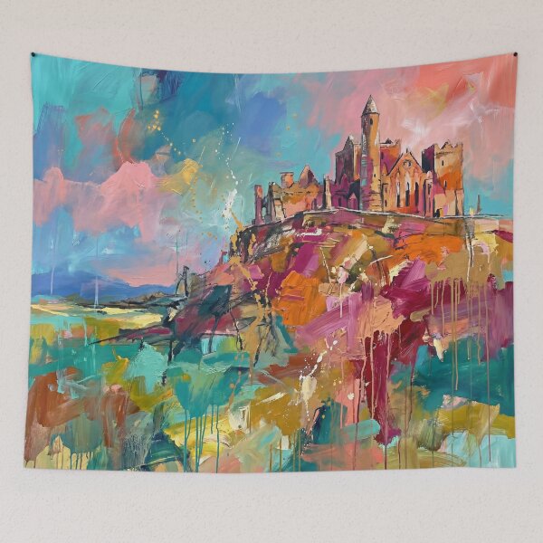 Item preview, Rock of Cashel Abstract Ireland Art Print designed and sold by Printpix.