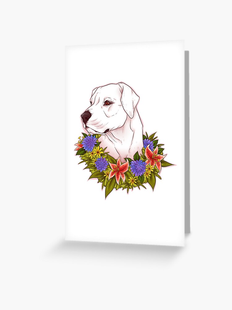 American Bulldog Standard Type No Lettering Greeting Card By Xarmadex Redbubble