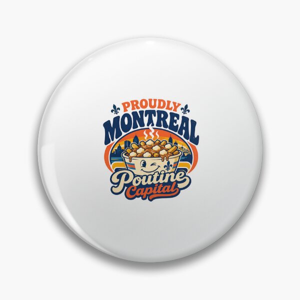 Item preview, Proudly Montreal Poutine Capital Retro Foodie designed and sold by Fenay Designs.