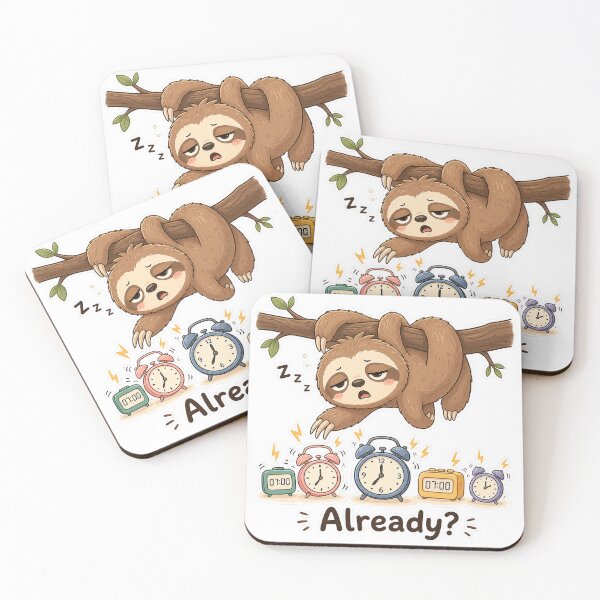 Item preview, Sleepy Sloth Missed Alarm Again Mood designed and sold by Sadia  Jannat.