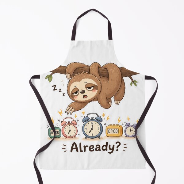 Item preview, Sleepy Sloth Missed Alarm Again Mood designed and sold by Sadia Jannat.