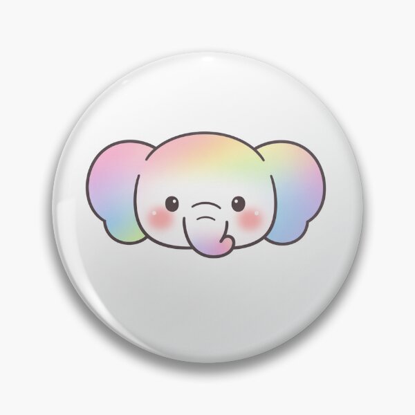 Item preview, Cute Rainbow Elephant Kawaii Pastel designed and sold by Owcomm.