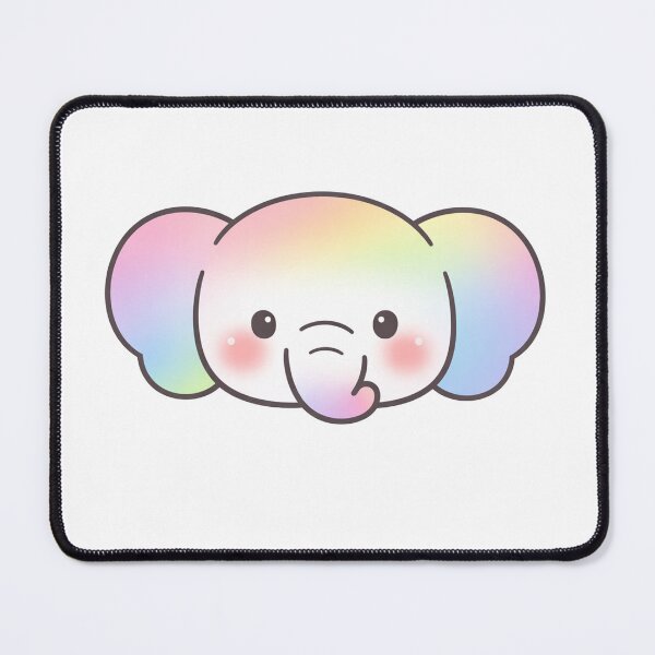 Item preview, Cute Rainbow Elephant Kawaii Pastel designed and sold by Owcomm.